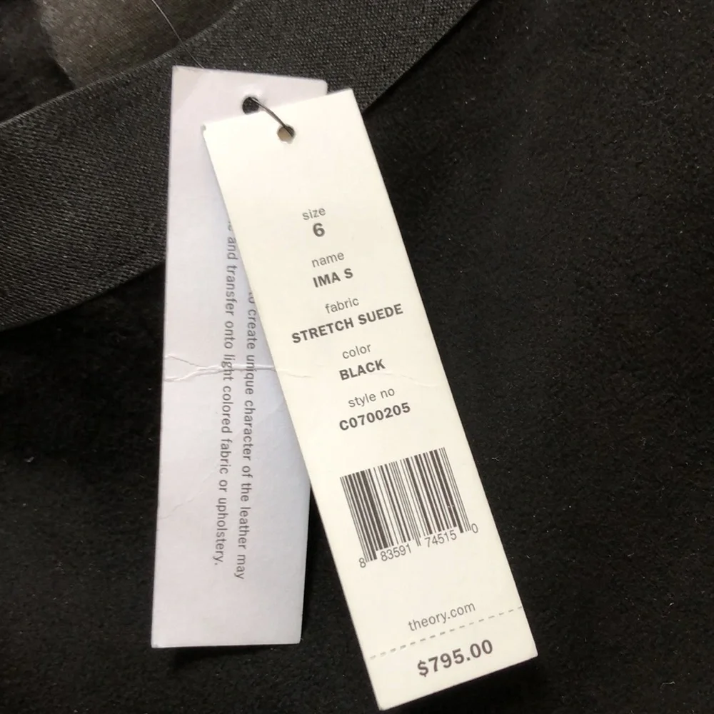 Theory Leather Pant NWT - Picture 4 of 9